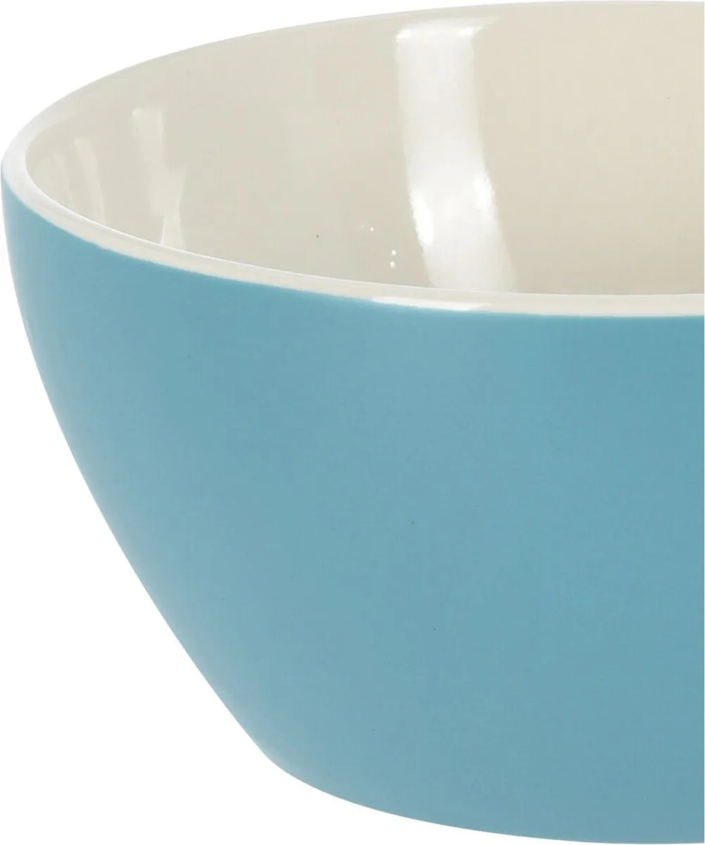 Excellent Houseware Soepkommen Acapulco - 2 Stuks - Ø14cm - Blauw