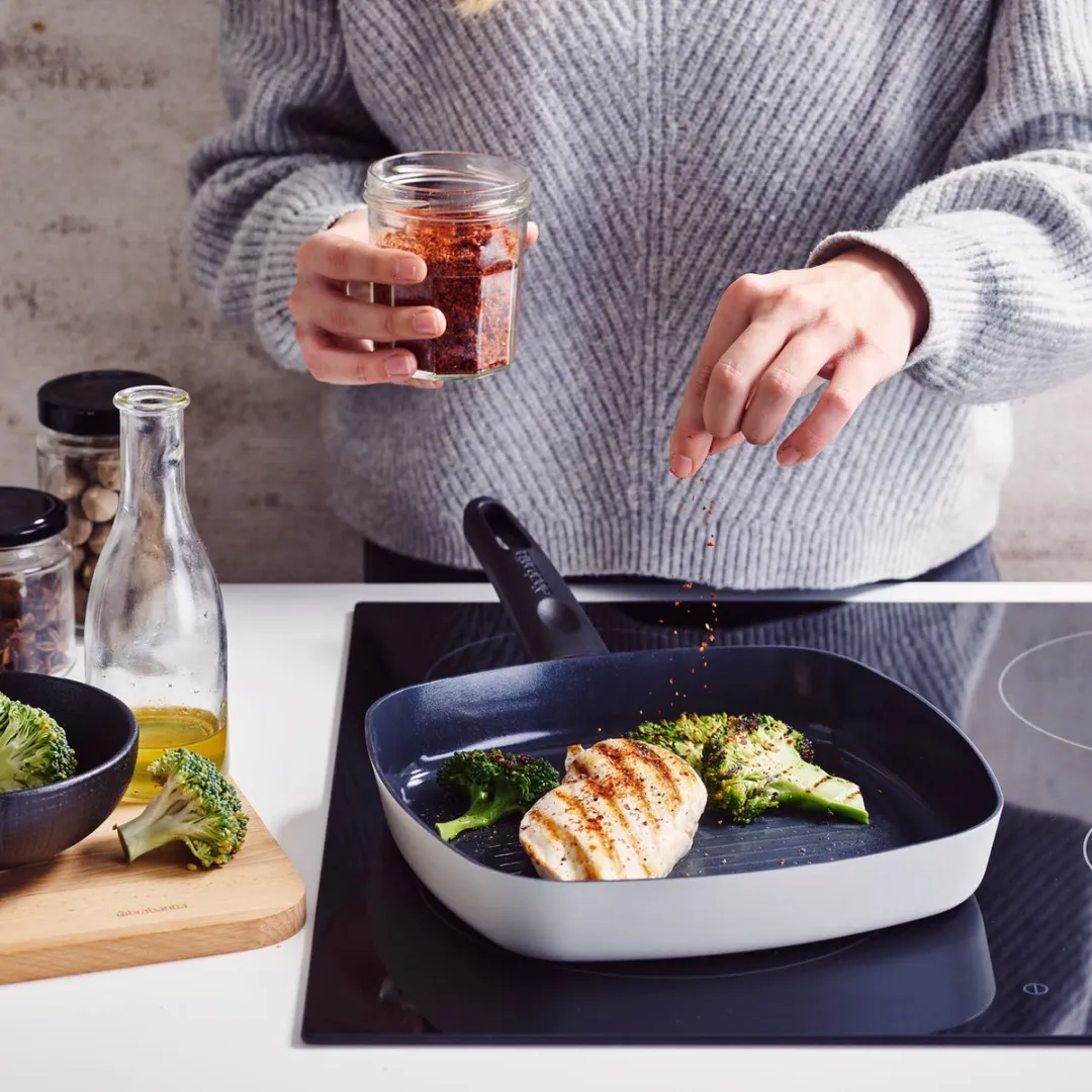 Brabantia INDU+ Grillpan 26cm - Grijs