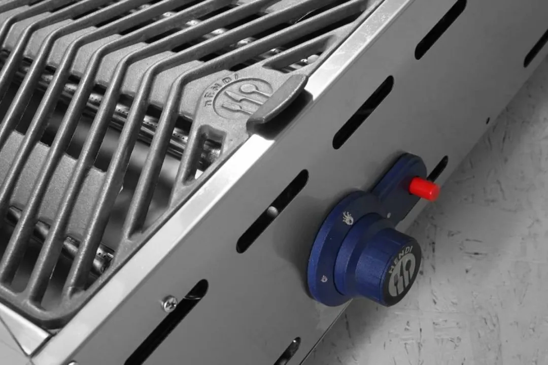 HENDI Windbestendige BBQ 2 Branders 11,6kW - RVS