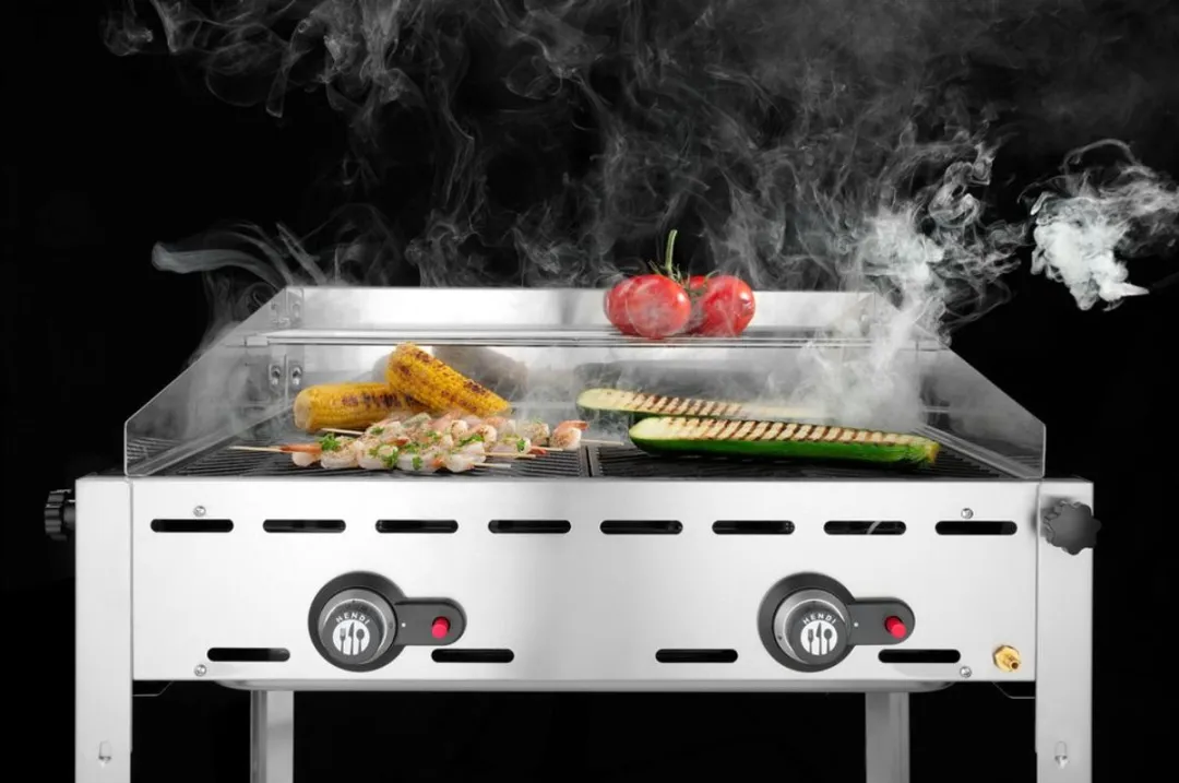 HENDI Windbestendige BBQ 2 Branders 11,6kW - RVS - afbeelding 6 van 6