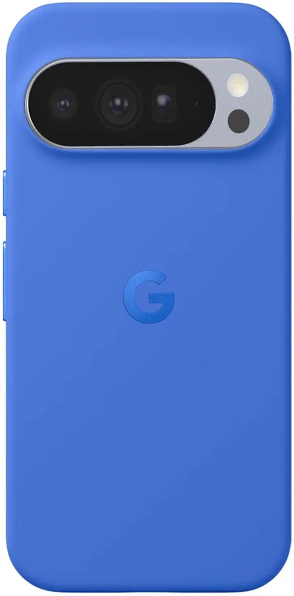 Google, Hoesje voor Pixel 10 / Pixel 10 Pro van flexibel siliconen, ecologisch ontwerp, Blauw