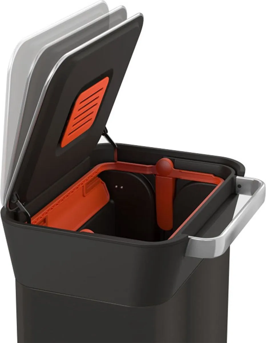Joseph Joseph Titan Prullenbak 30L - Carbon Zwart