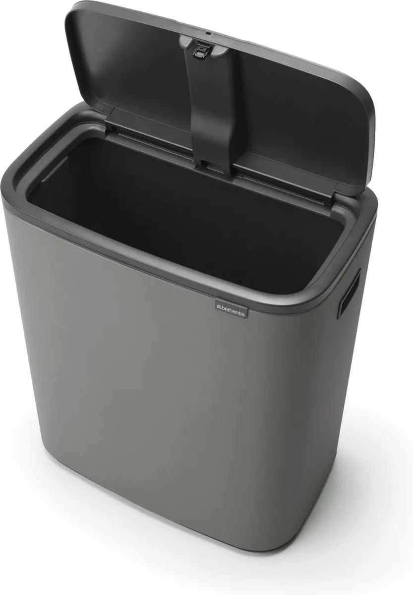Brabantia Bo Touch Bin Prullenbak 60L - 1 Vak - Mineral Concrete Grey - afbeelding 3 van 6