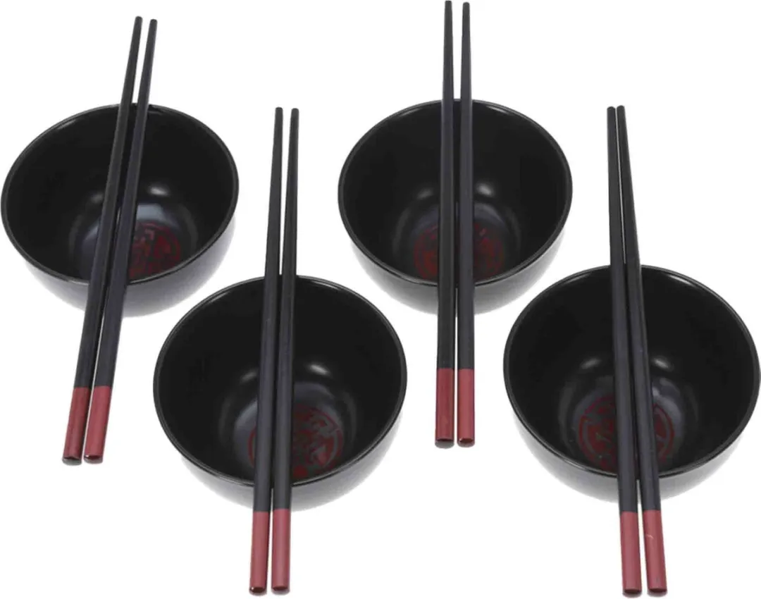 Excellent Houseware Sushi Serveer Set 16-delig - Zwart