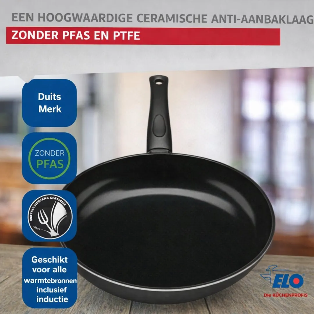 Fackelmann Elo Prima Keukengerei Set 4-delig - 24/16/14/12cm - Roestvrij staal