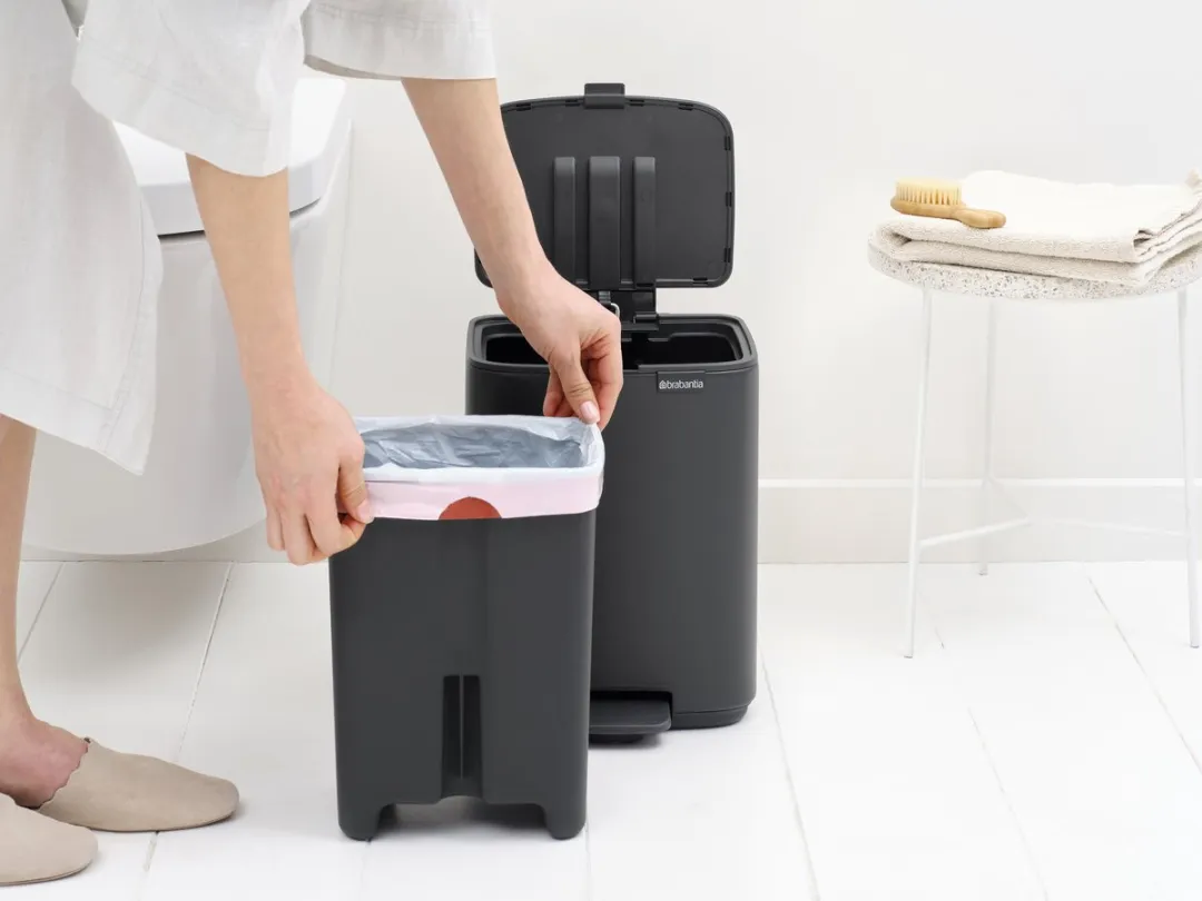 Brabantia Bo Pedaalemmer - 7 liter - Badkamer - Mineral Infinite Grey