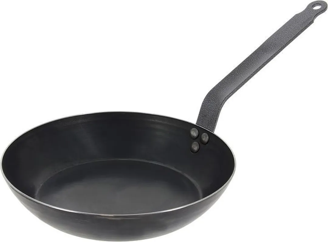 DeBuyer Outdoor Deep Blue Steel Koekenpan 20cm - Zwart