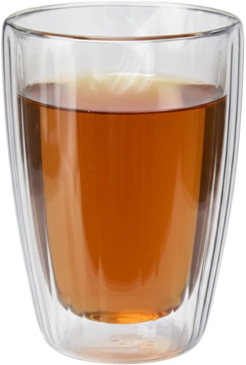 Excellent Houseware CD1200250 Dubbelwandige Koffieglazen 350ml - 2 Stuks