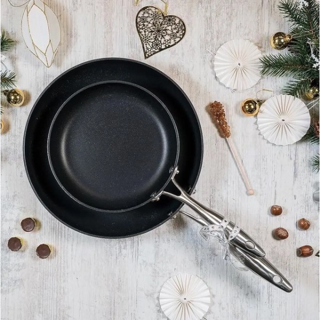 Scanpan CTX Koekenpannen Set 20cm + 28cm - Zilver