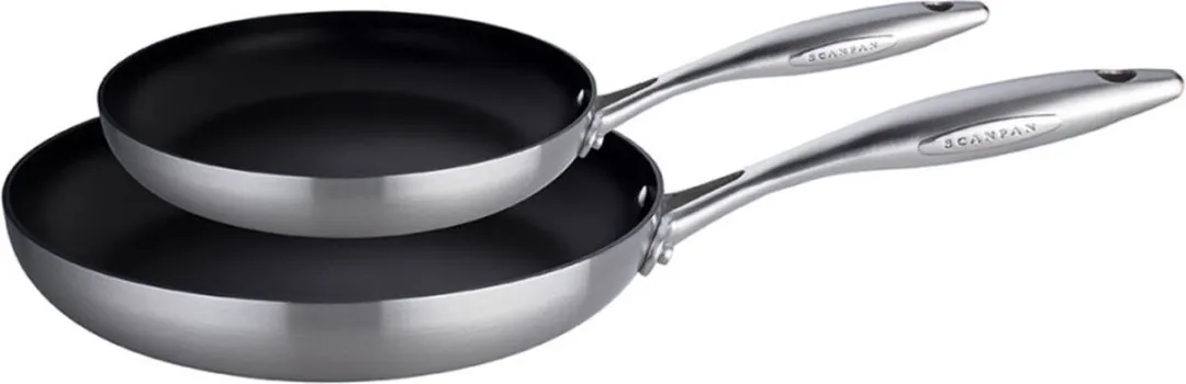 Scanpan CTX Koekenpannen Set 20cm + 28cm - Zilver