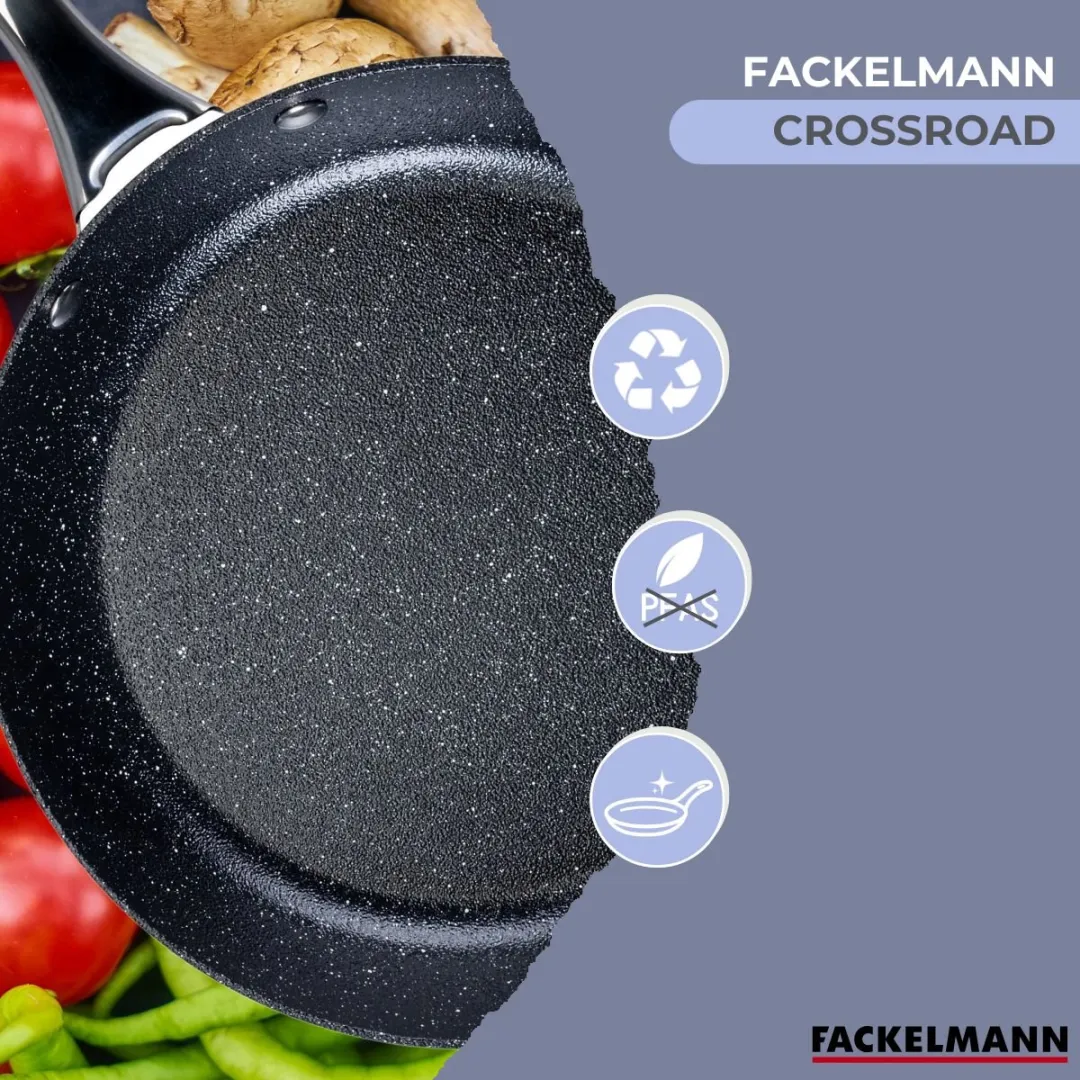 Fackelmann Koekenpan 24cm - Inductie/Gas/Zwart - afbeelding 6 van 6