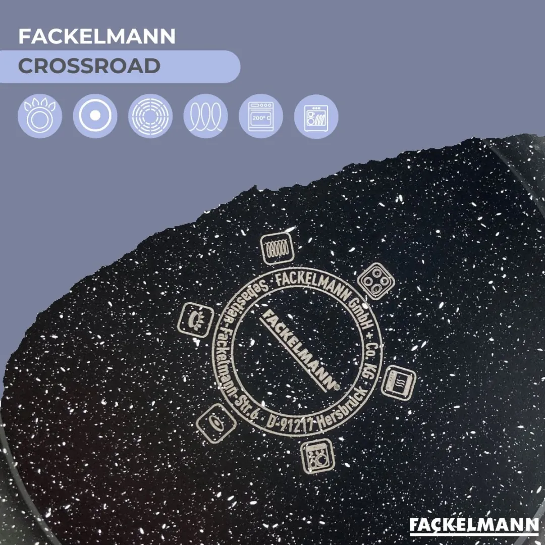 Fackelmann Koekenpan 24cm - Inductie/Gas/Zwart