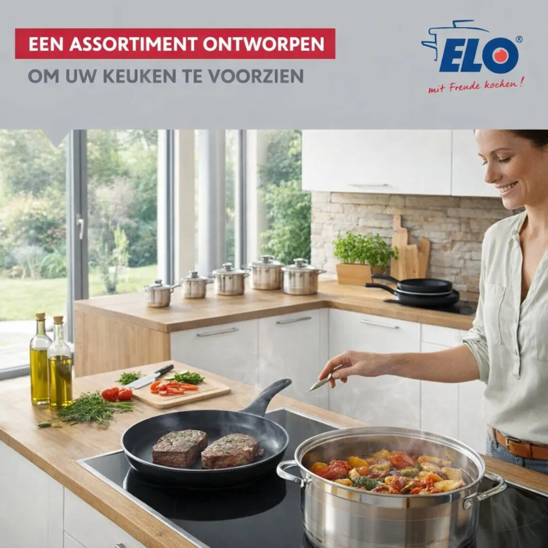 Fackelmann Elo 9746250 Keukenset 7-delig - Inductie - Zwart