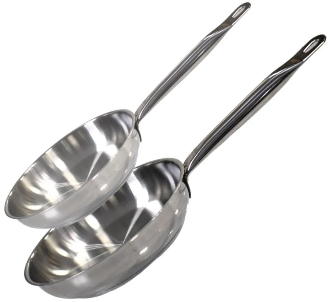 Fackelmann Elo 9903350 Roestvrijstalen Koekenpanset 24cm & 28cm