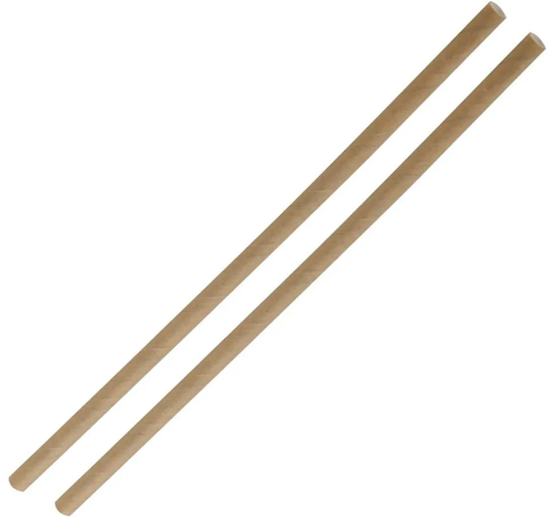 Fackelmann Bruine Papieren Rietjes 250 Stuks - 21cm