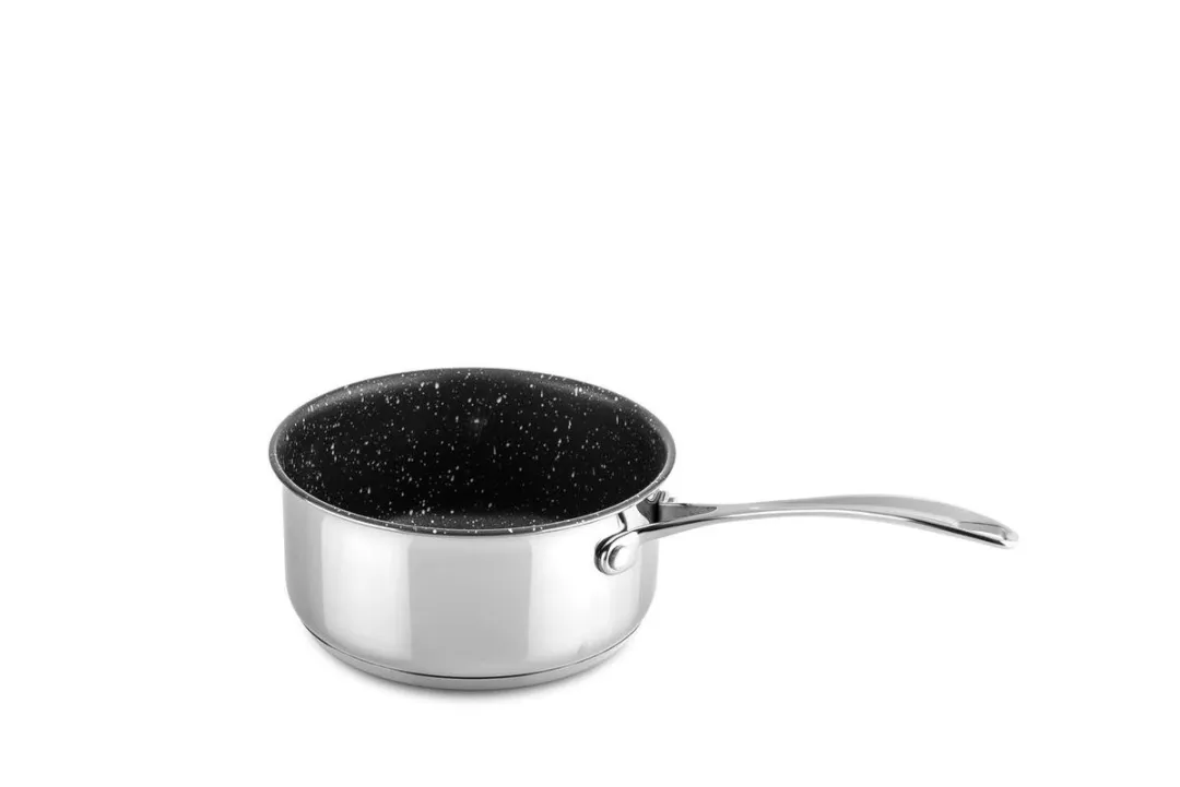 Mepra Glamour Stone Steelpan 16cm - Zilver/Zwart