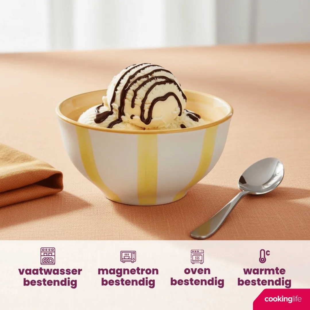Cookinglife Kleine Kommen Spring Vibes - Set van 6 - Ø12cm - Aardewerk
