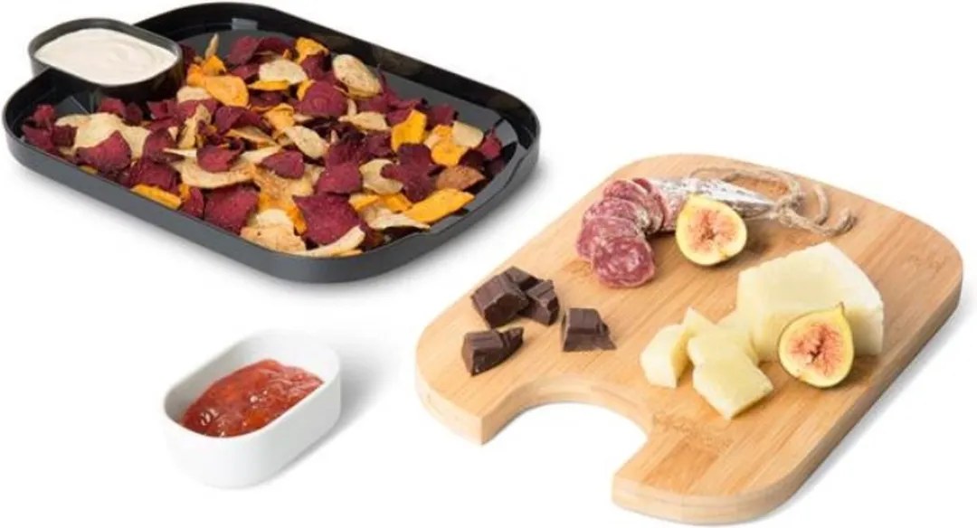 VacuVin Serveerplank 28510606 - Zwart