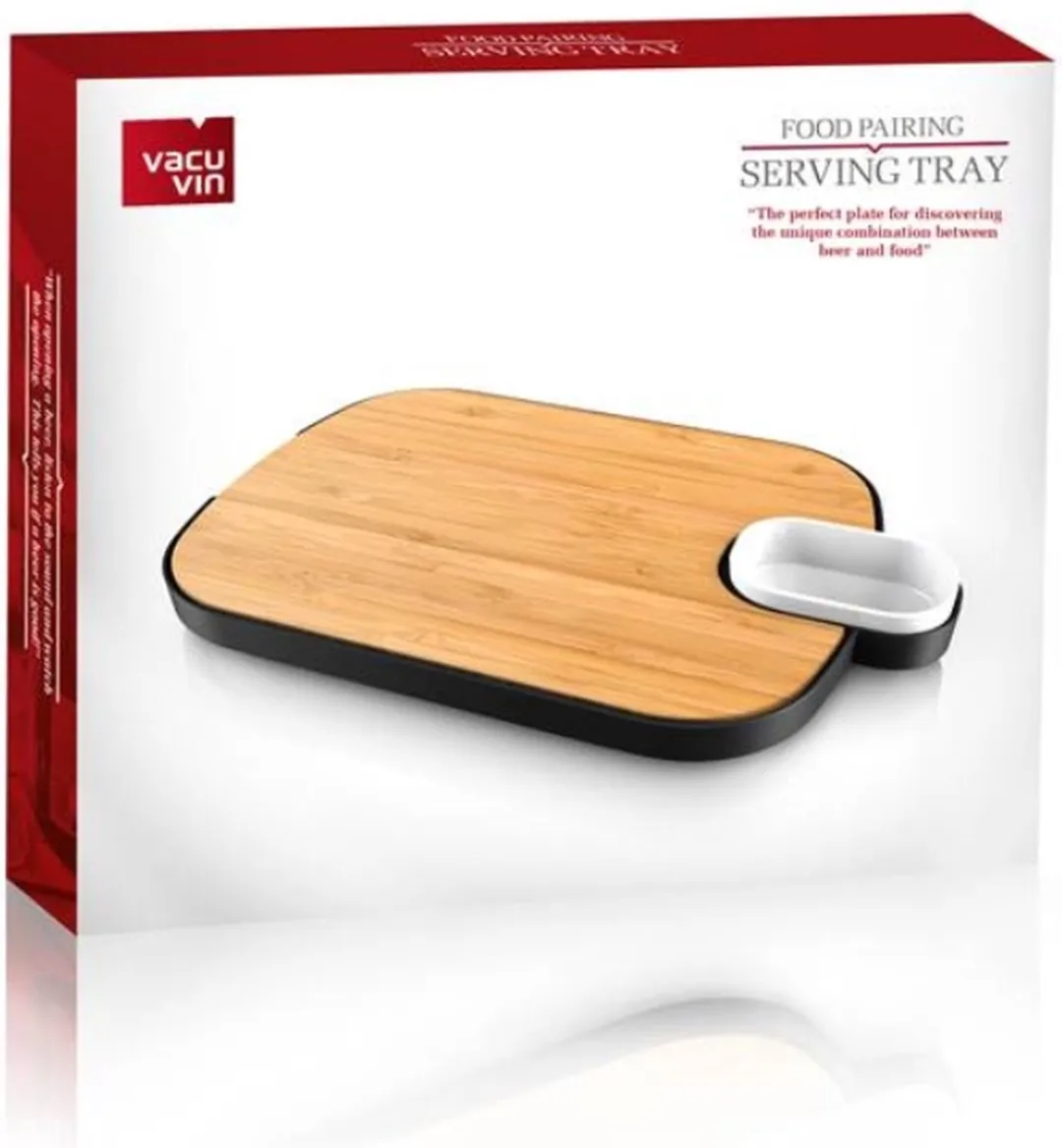 VacuVin Serveerplank 28510606 - Zwart