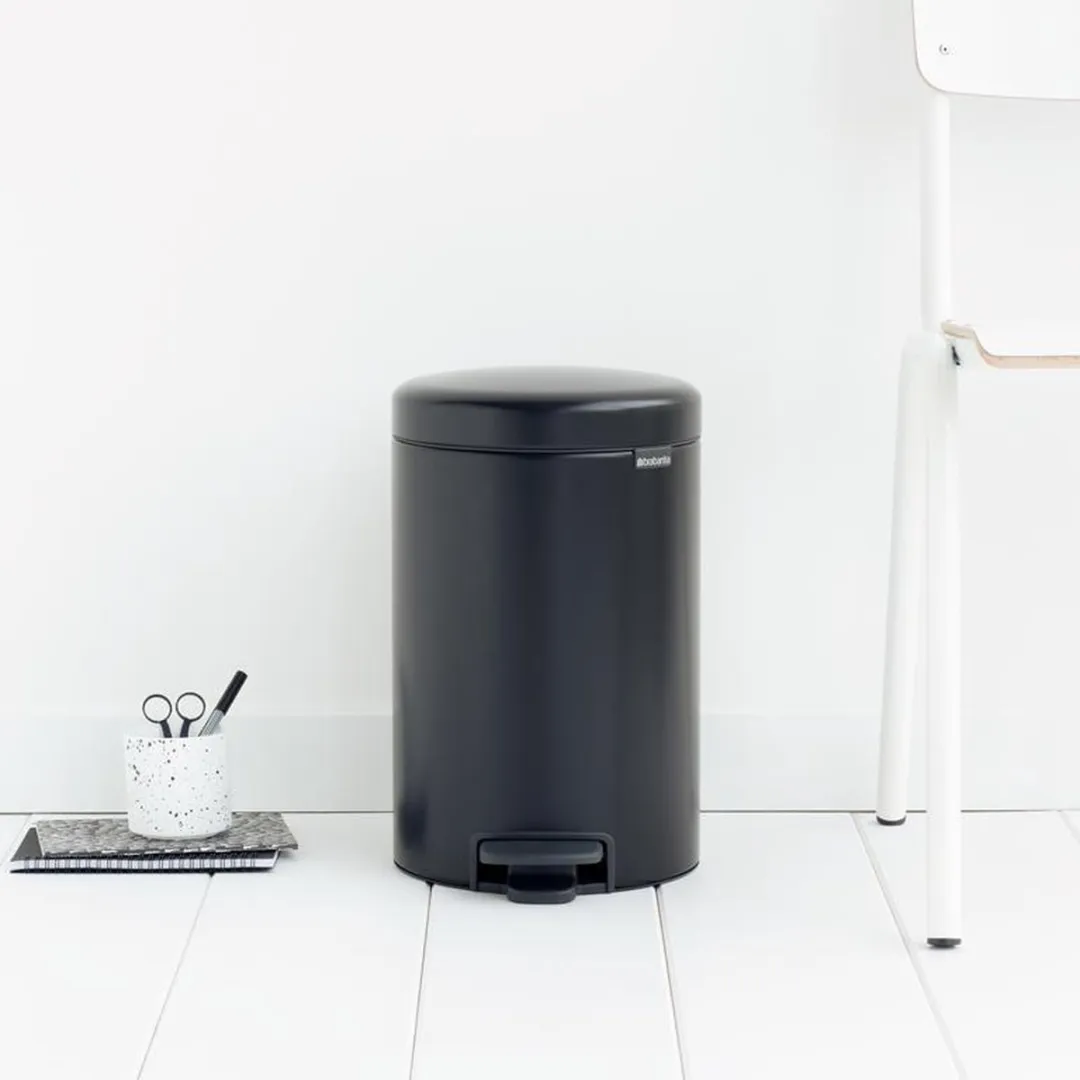 Brabantia NewIcon Prullenbak 12L - Matt Black