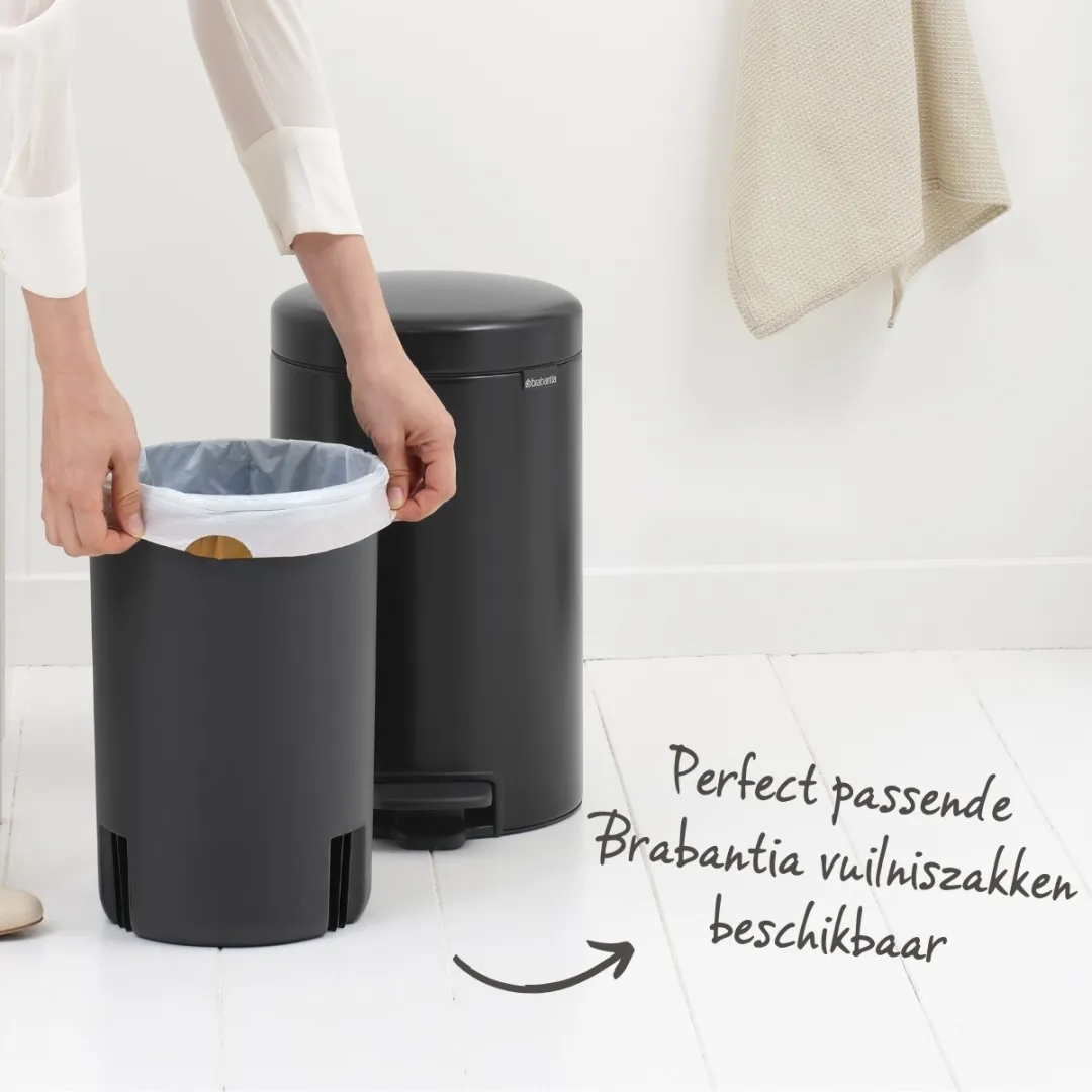 Brabantia NewIcon Prullenbak 12L - Matt Black