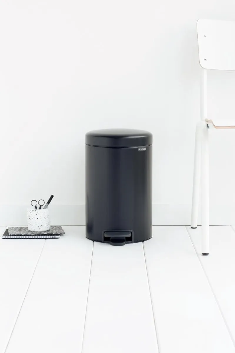 Brabantia NewIcon Prullenbak 12L - Matt Black