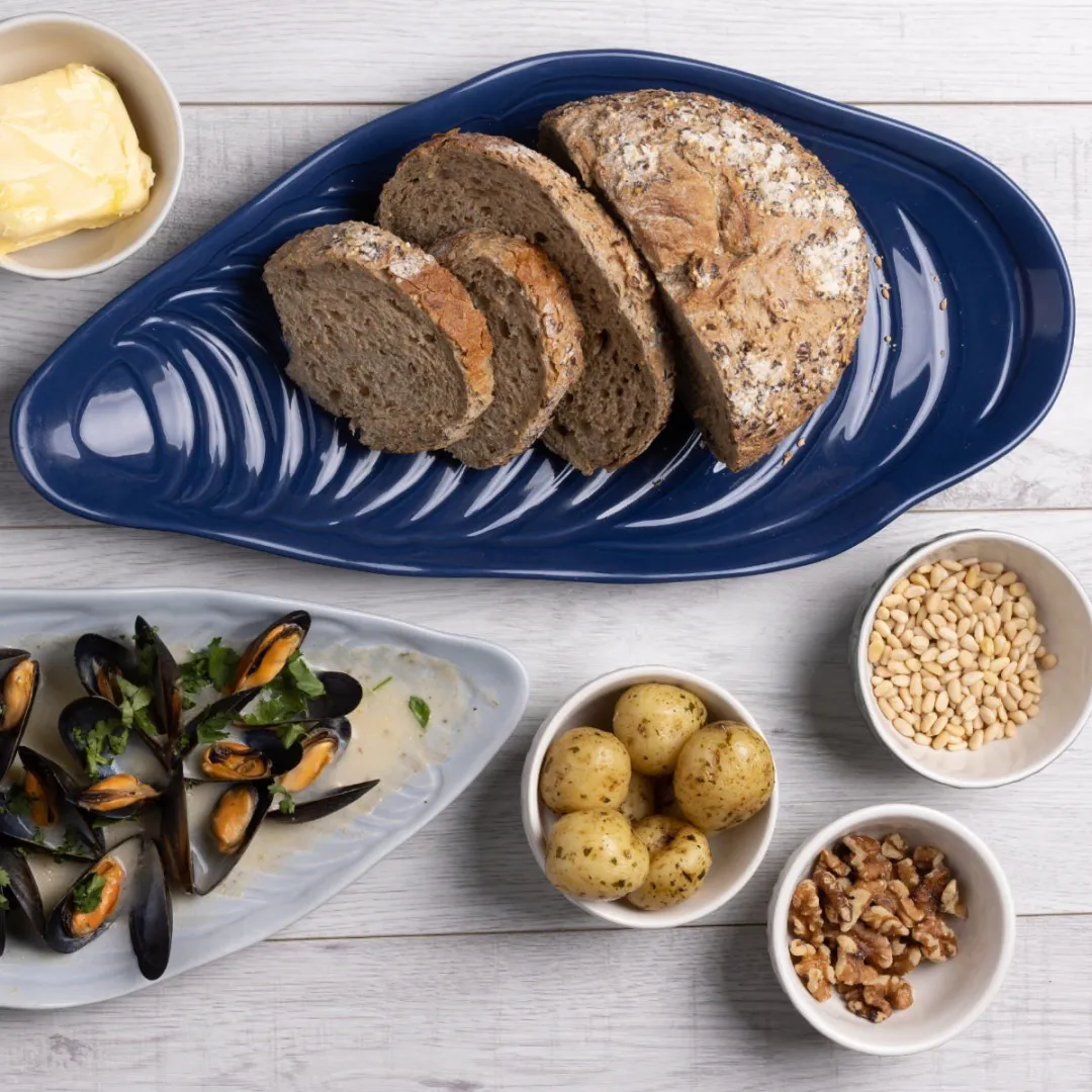 Mason Cash Nautical bord schelp blauw