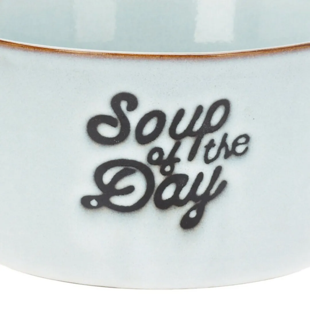 Excellent Houseware Soepkommen Lichtblauw - 6 Stuks - 500ml