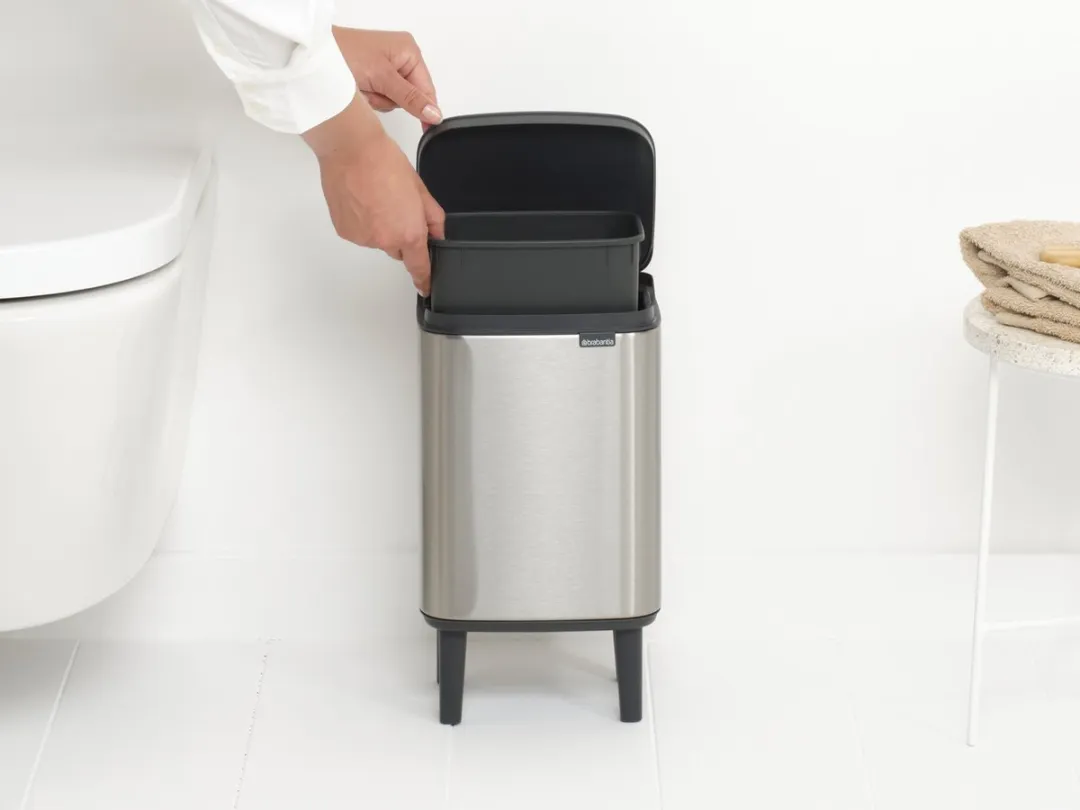 Brabantia Bo Hi Prullenbak 4L Matt Steel Fingerprint Proof - afbeelding 6 van 6