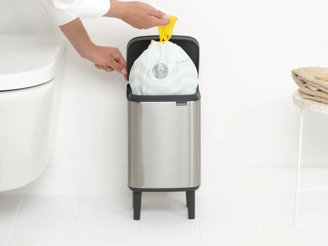 Brabantia Bo Hi Prullenbak 4L Matt Steel Fingerprint Proof