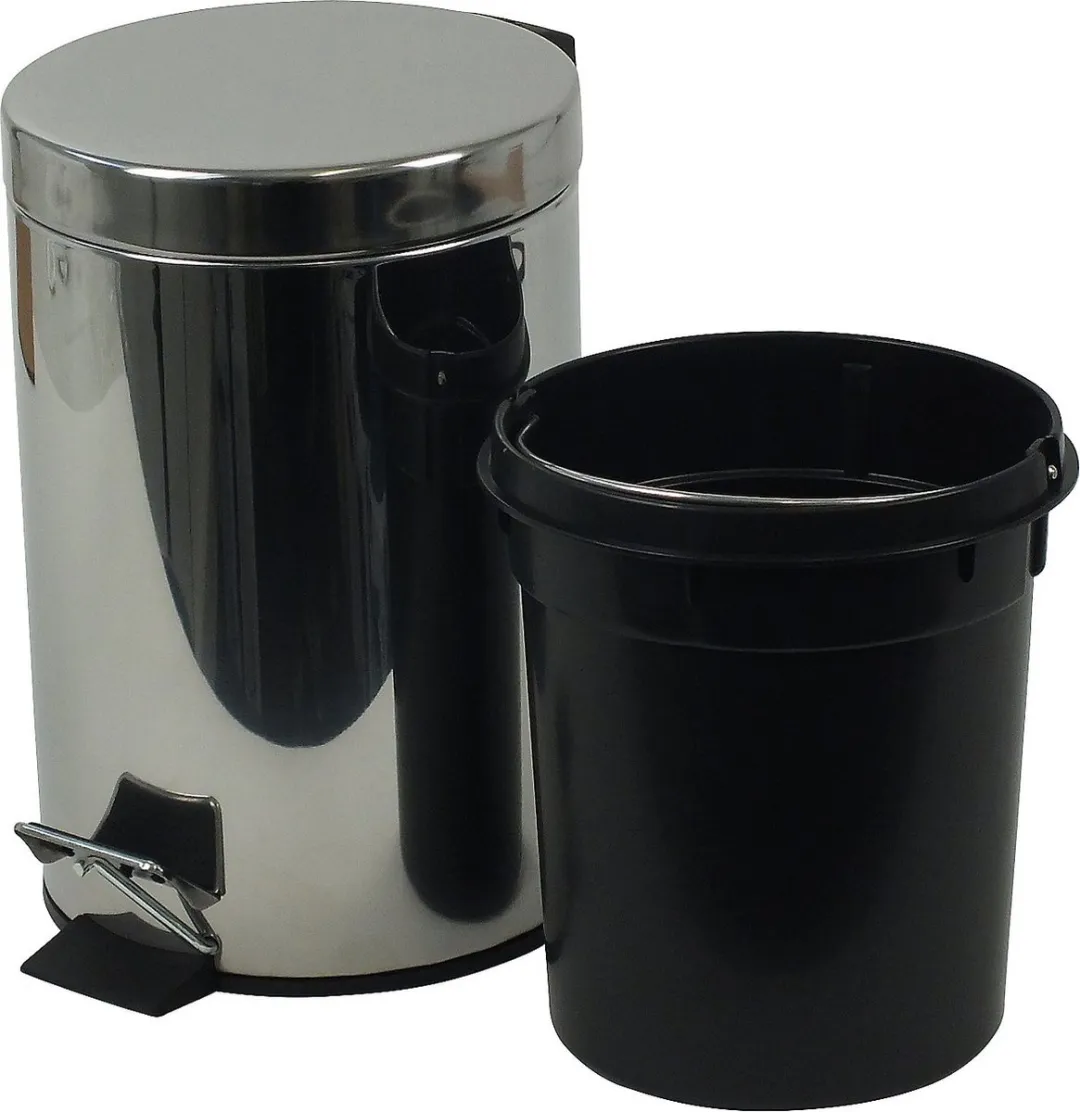 Kela Stampa Pedaal Afvalemmer 3L - Zilver