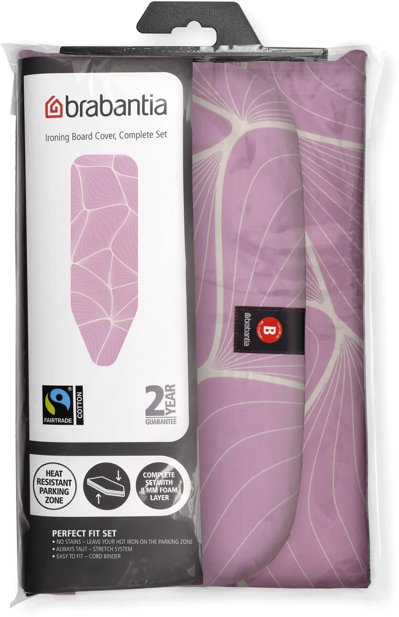 Brabantia Strijkplankhoes 246142 - 124x38cm - Lilac Waves