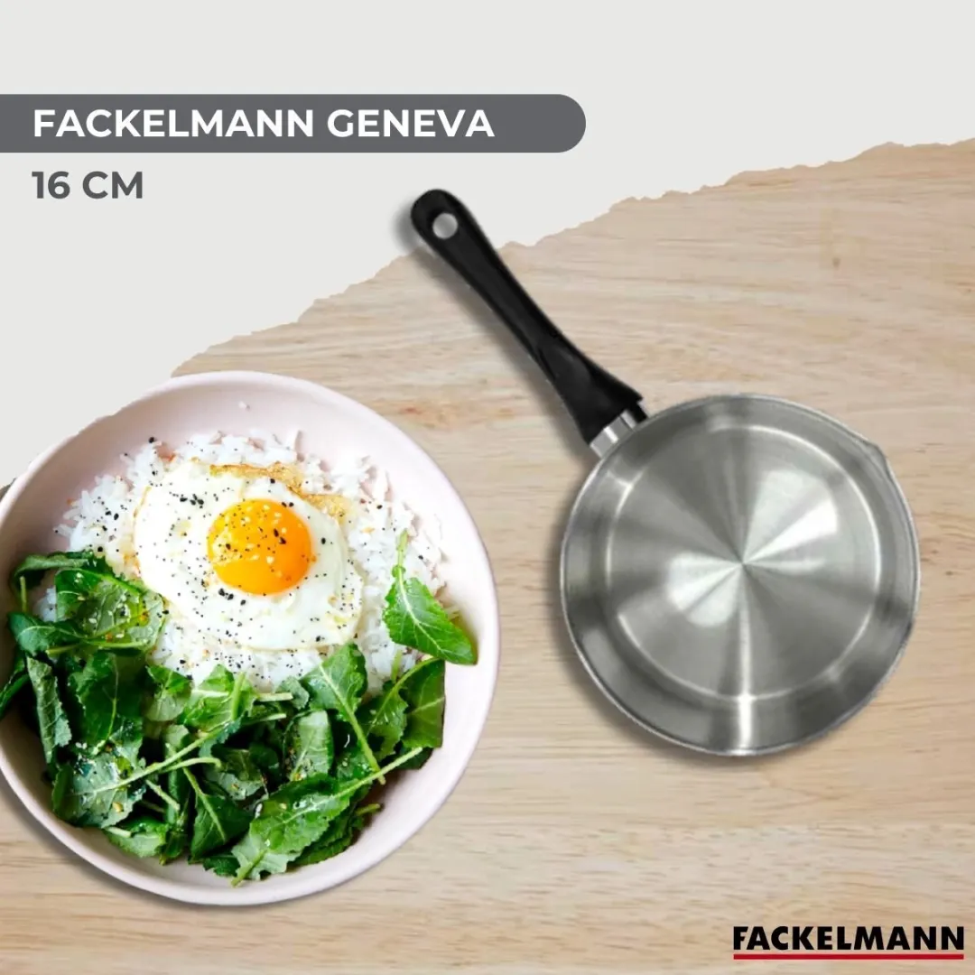 Fackelmann Steelpan 16cm - Inductie - 0,20L - Grijs