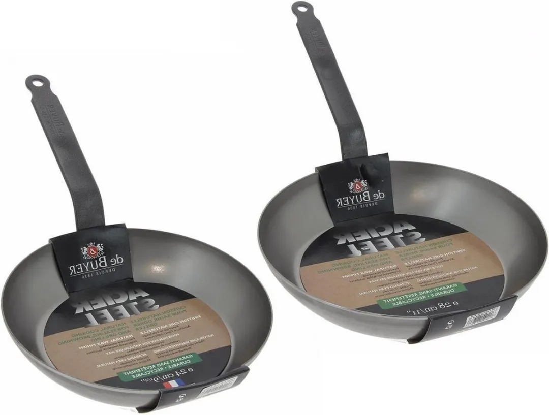 DeBuyer Acier Koekenpannen Set 24cm & 28cm