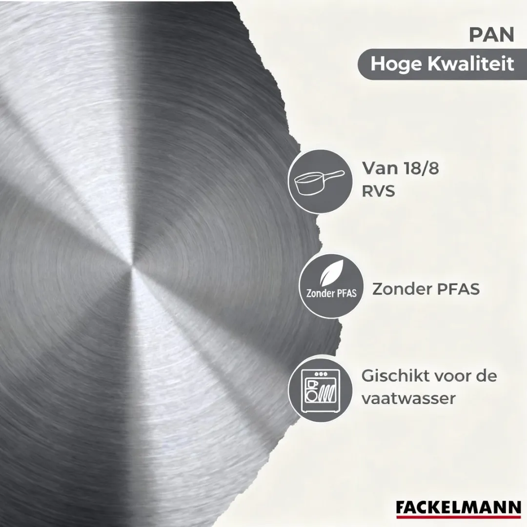 Fackelmann 9355550B88 Kookset 3 Pannen & 3 Potten