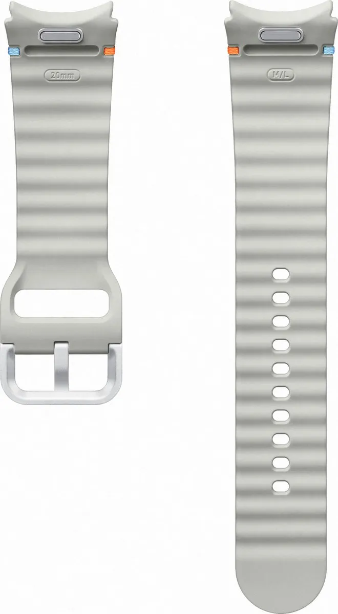 Samsung Galaxy Watch7 Sportband M/L - Zilver - afbeelding 6 van 6