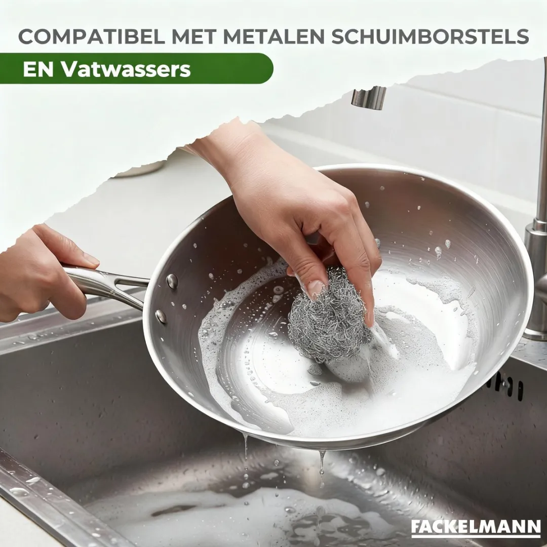Fackelmann Koekenpan 20cm Roestvrij Staal - Inductie & Ovenbestendig - afbeelding 6 van 6