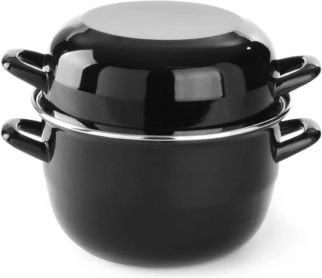 HENDI Geëmailleerde Mosselpan 3,5L