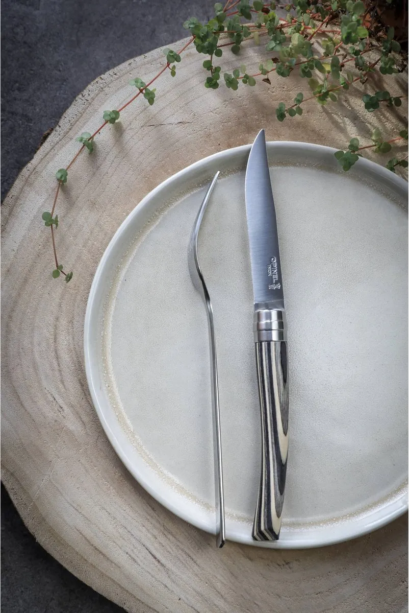 Opinel Table Chic Tafelmessenset 4-delig - Berkenhout