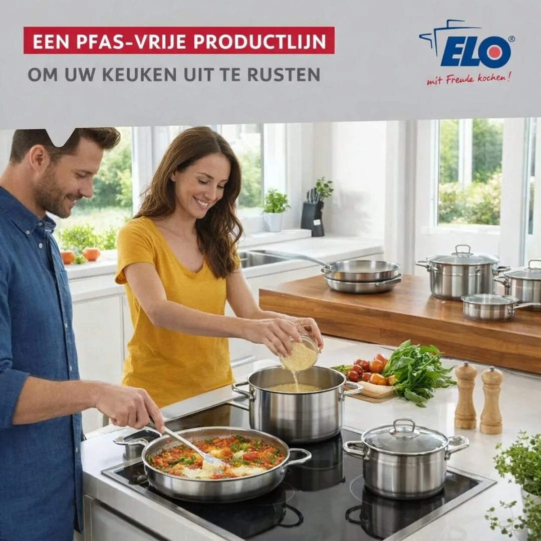 Fackelmann Elo Profi Brillant Keukengerei Set 2-delig - 32cm & 24cm Roestvrij staal