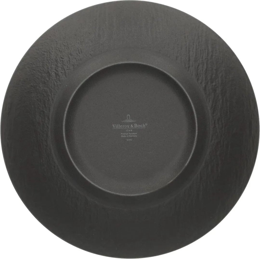 Villeroy & Boch Manufacture Rock Diepe Bord 28cm - 6 Stuks - Zwart - afbeelding 6 van 6