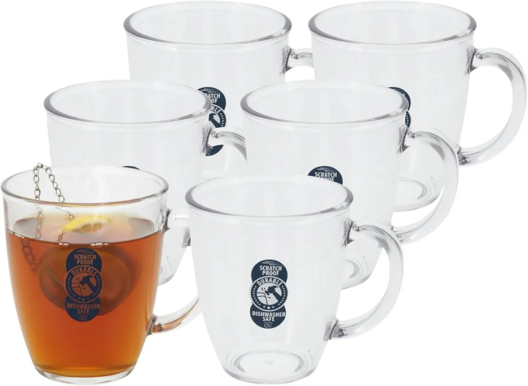 Excellent Houseware Onbreekbaar Koffie/Thee Glas 380ml