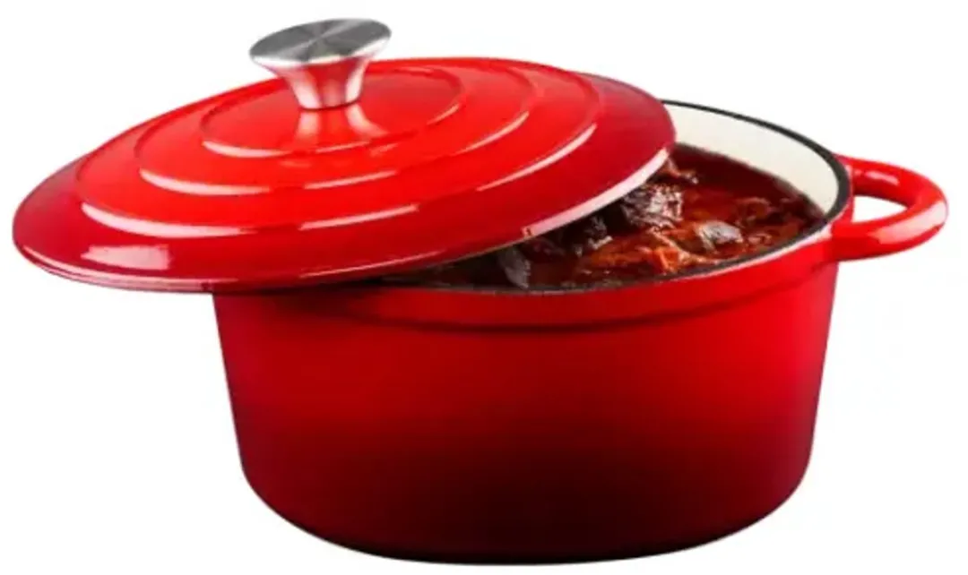 Alpina Gietijzeren Braadpan 24cm - Rood