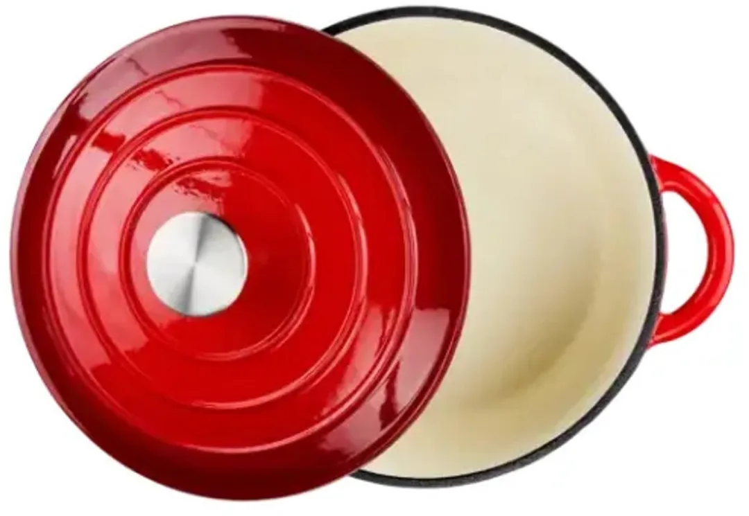 Alpina Gietijzeren Braadpan 24cm - Rood