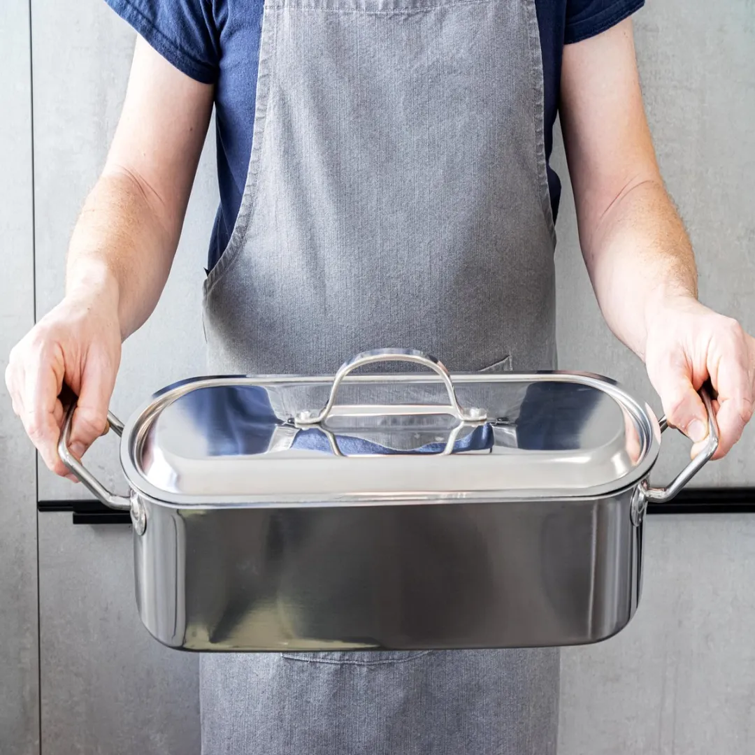 KitchenCraft RVS Vispan 45cm - Ø50cm - Zilver - afbeelding 6 van 6