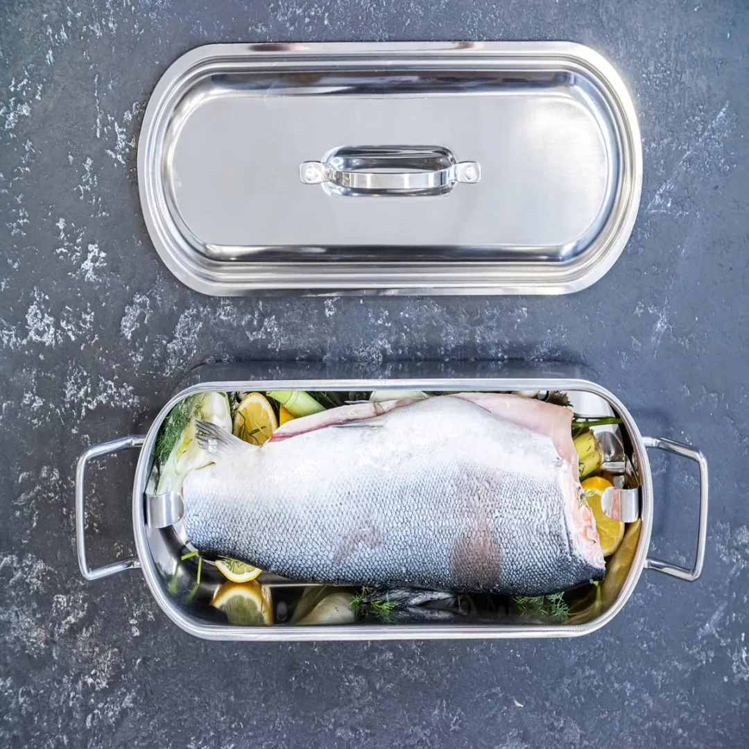 KitchenCraft RVS Vispan 45cm - Ø50cm - Zilver
