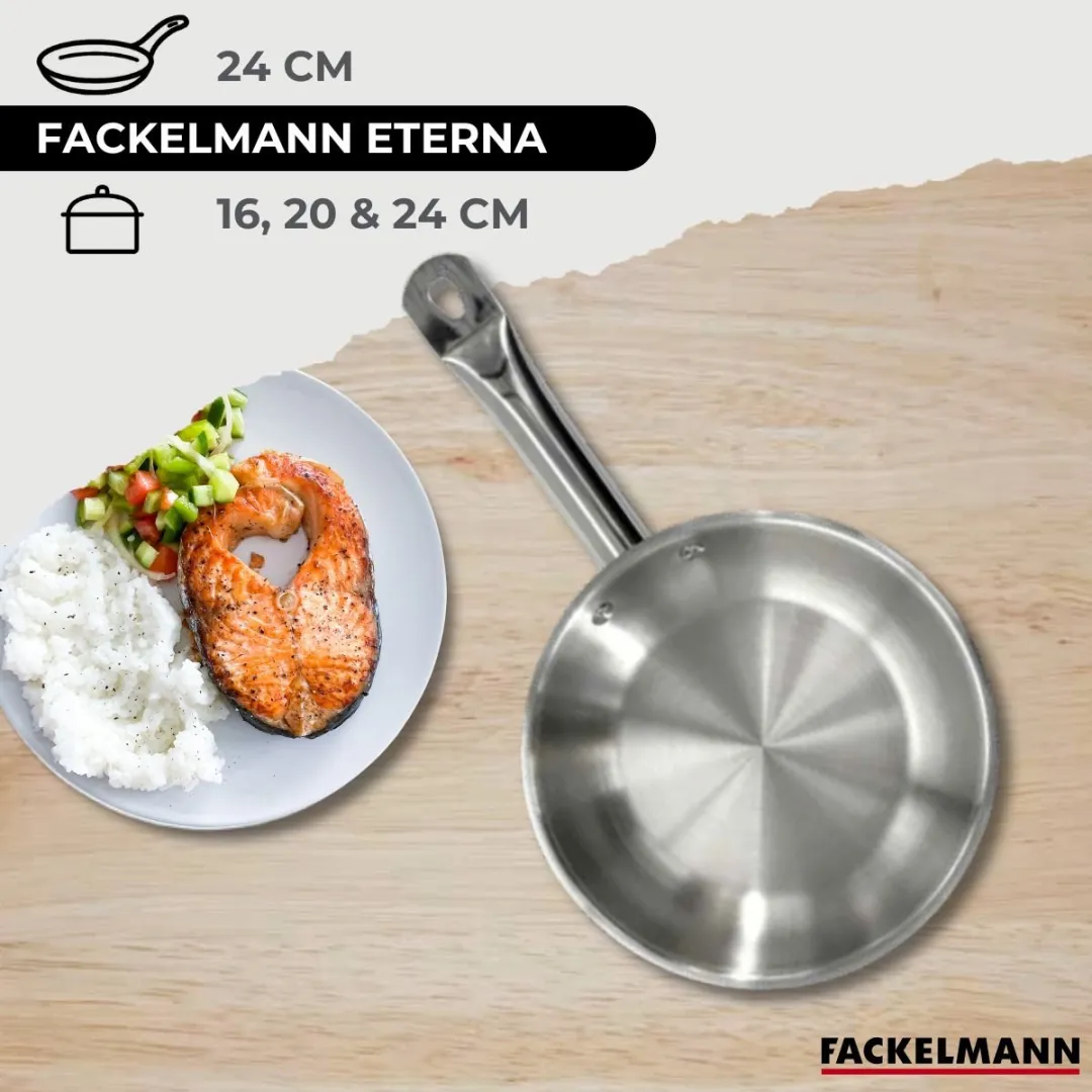 Fackelmann 9350750 Kookset - 4 Pannen + 6 Keukengerei - Roestvrij staal