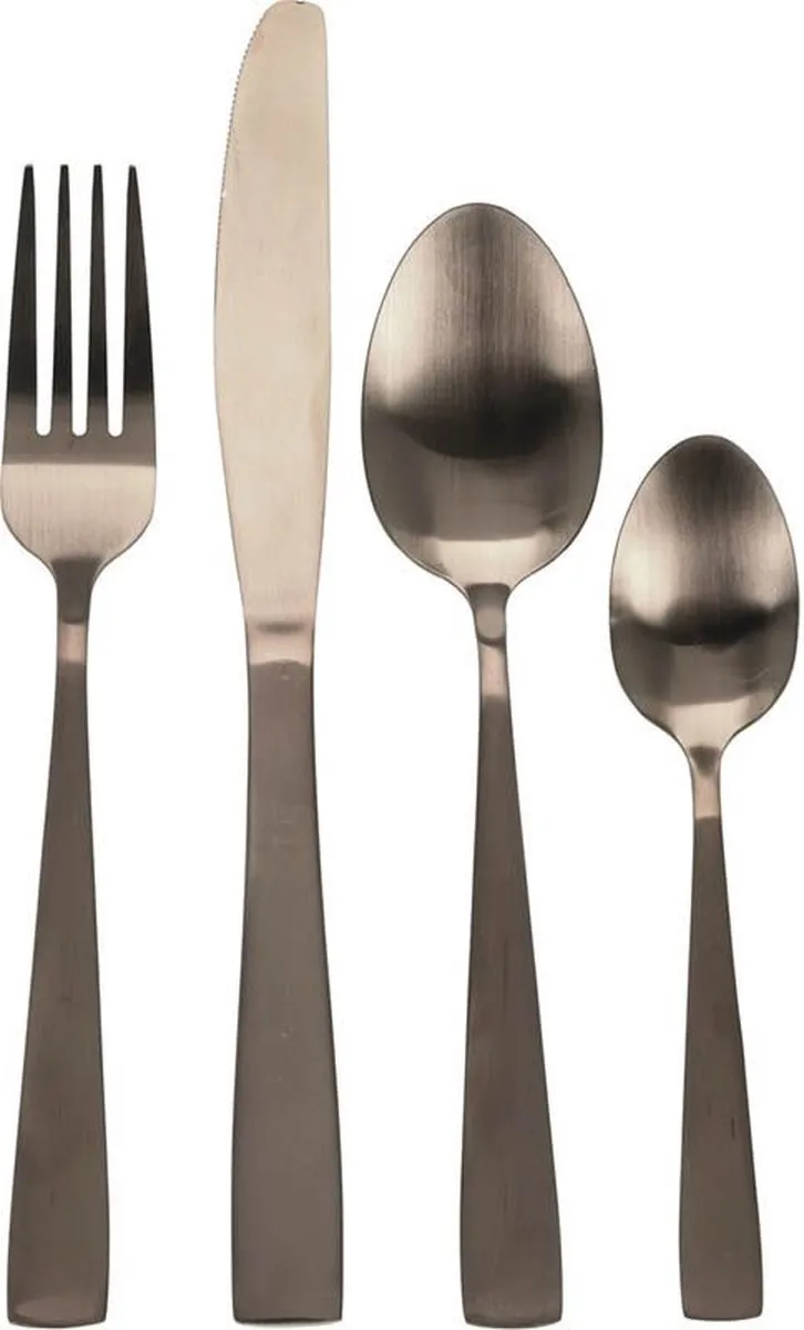 Excellent Houseware Mat Goud bestekset - 16 delig