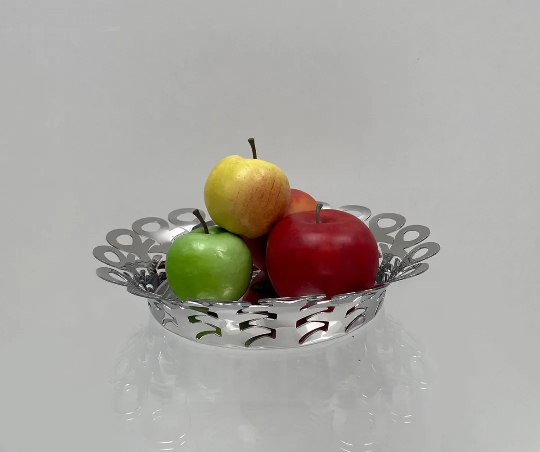 Alessi Vimini RVS Brood/Fruitmand 25cm - Gepolijst