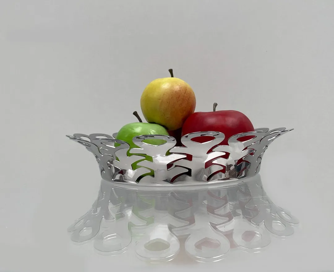 Alessi Vimini RVS Brood/Fruitmand 25cm